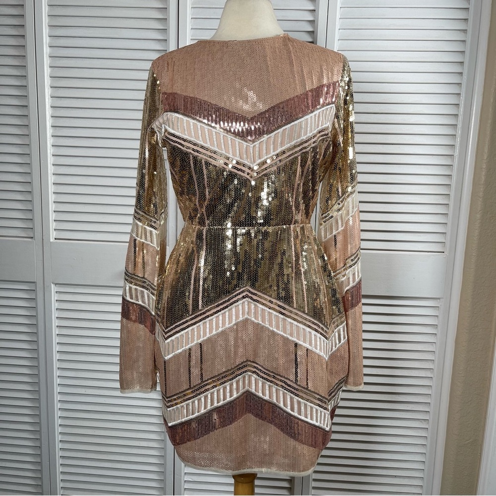 Endless Rose Multi Sequins‎ Cut-Out Mini Dress – Size M